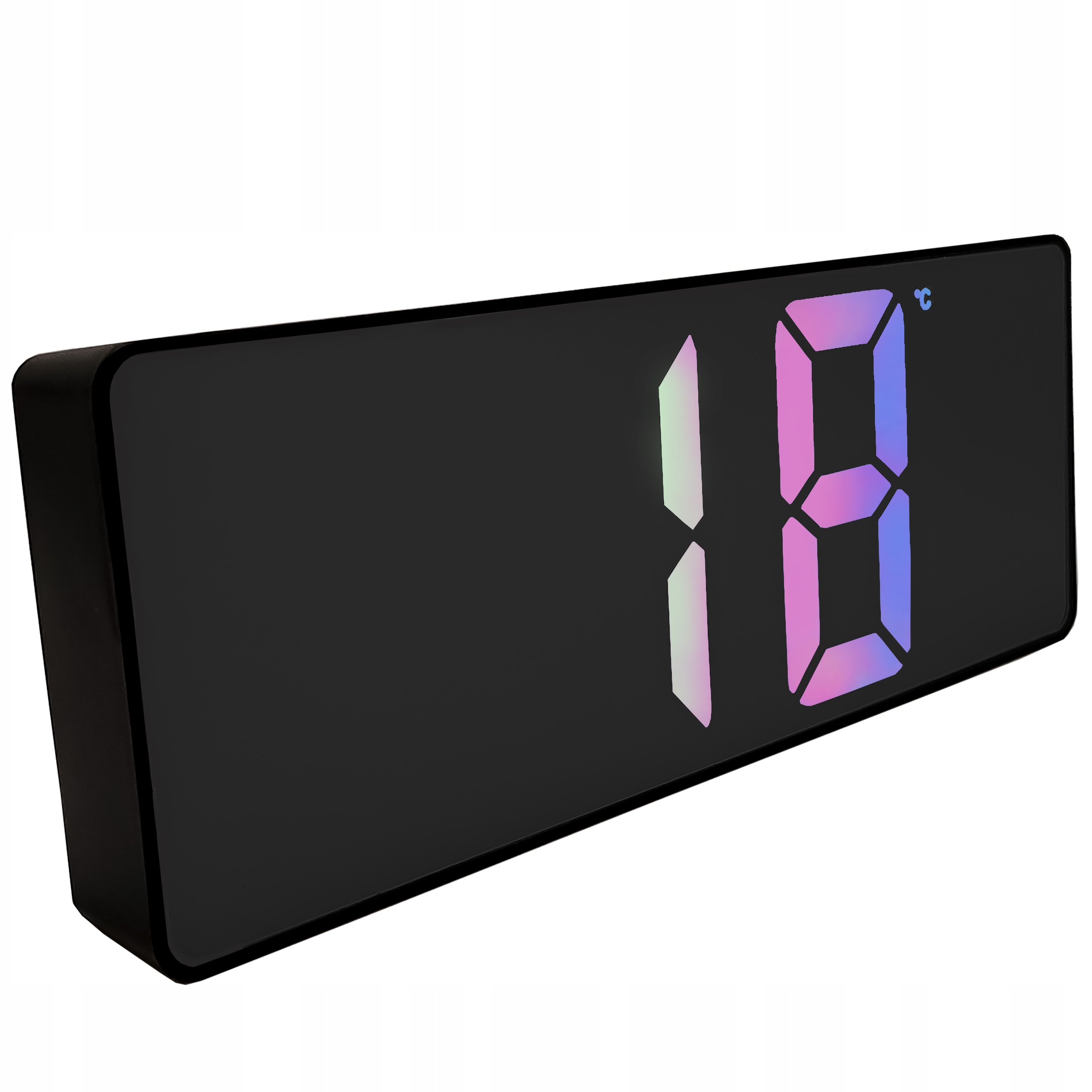 ZEGAR ELEKTRONICZNY LED STOJĄCY BUDZIK KOLOROWY Marka Nobitech