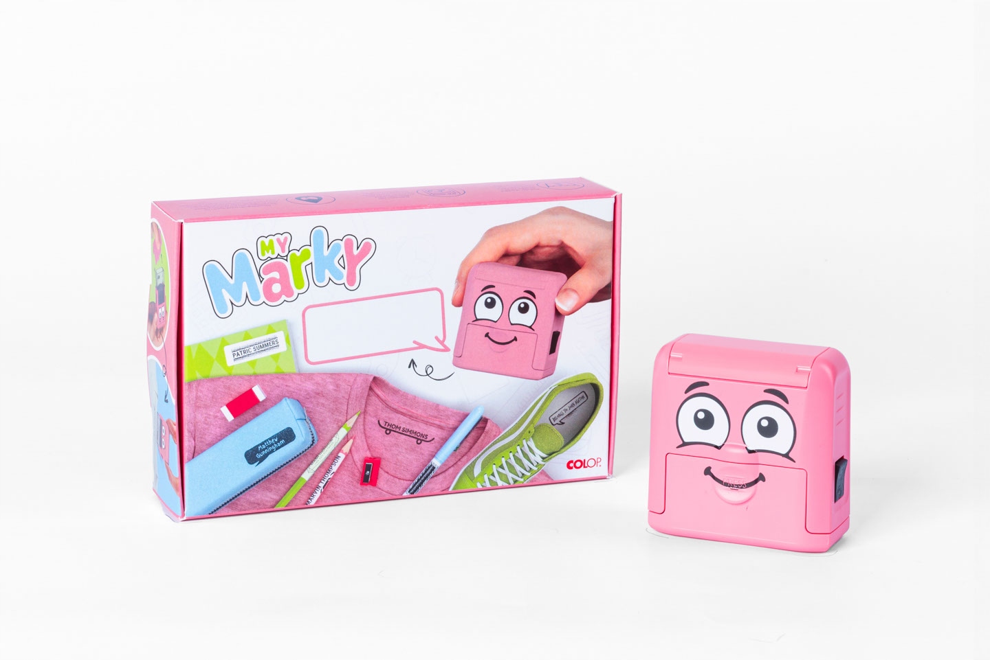 PIECZĄTKA DO ZNAKOWANIA UBRAŃ PRZEDSZKOLE SZKOŁA DZIECKO RÓŻOWY COLOP