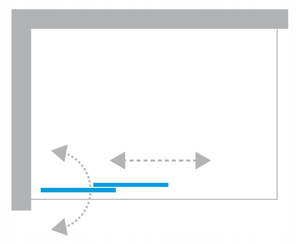 Parawan na wannę SENSI BLACK 60-100 x150 rozsuwany EAN (GTIN) 5902276329579