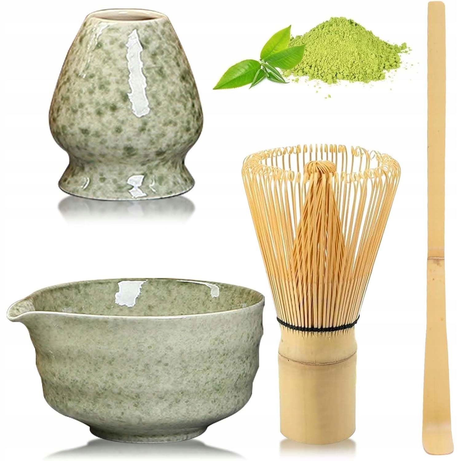 Levně Dárková Sada Na Čaj Matcha Metla Matcha 4 El S Keramickou Miskou