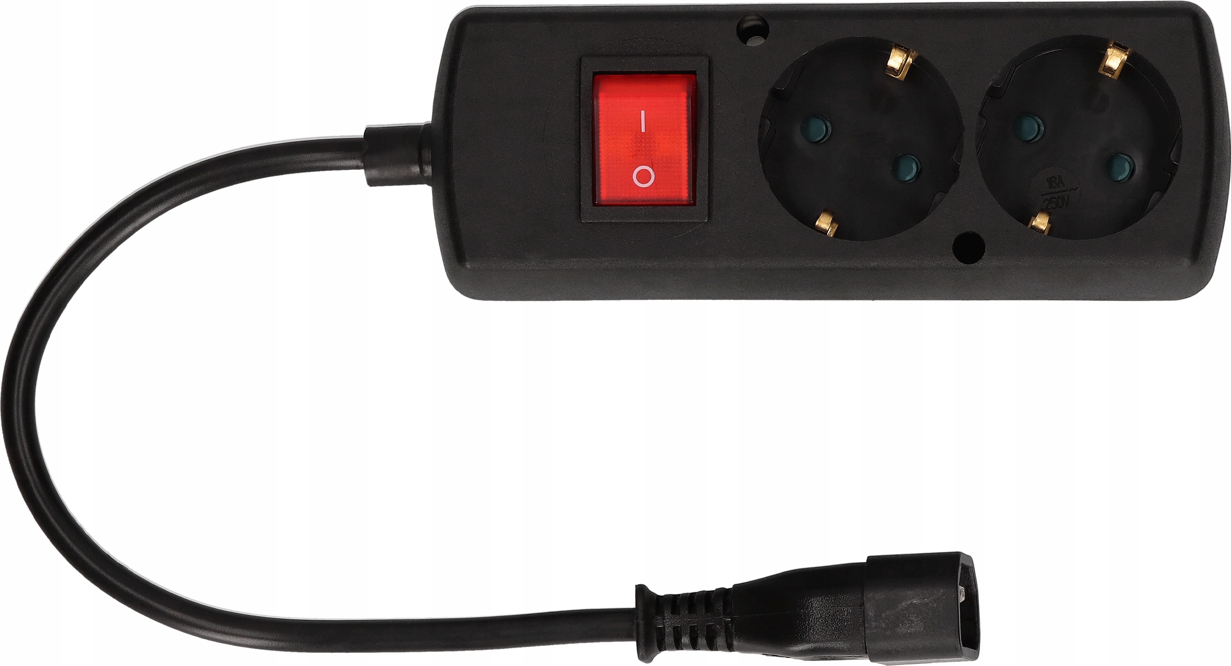 Adapter Przejściówka UPS wtyk C14 2 gniazda schuko