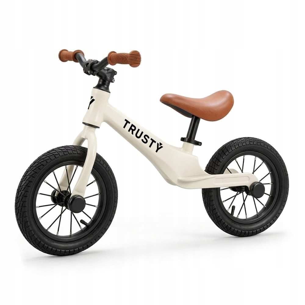 Rowerek biegowy Trusty Star dla dzieci kremowy