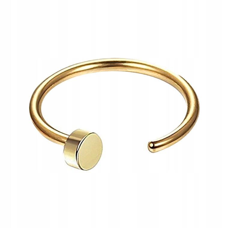 

O-ring Kolczyk Do Nosa Stal 316L Złoty 0,8/8 mm