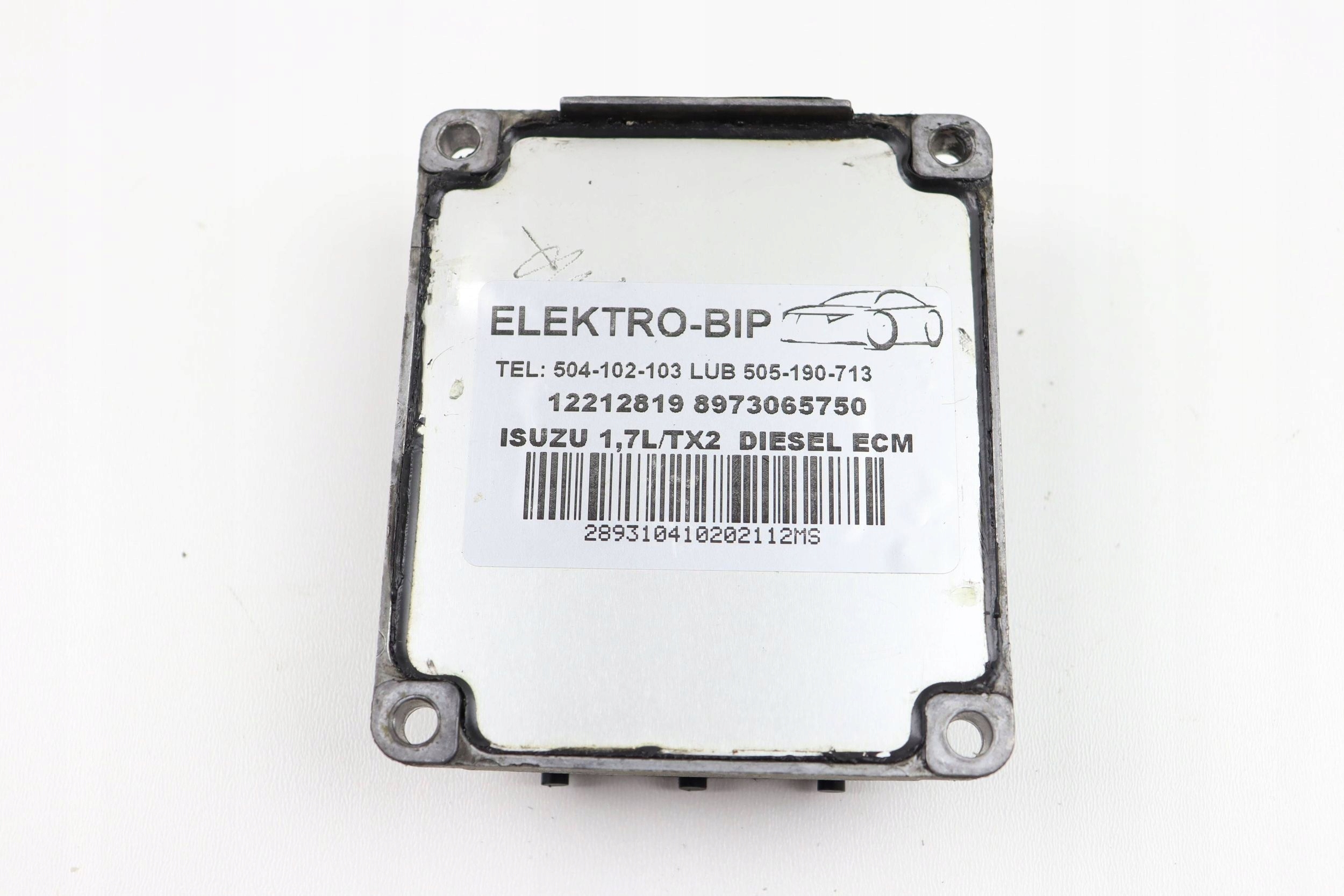 OPEL ASTRA G II computer control unit of the engine ECU 12212819 8973065750