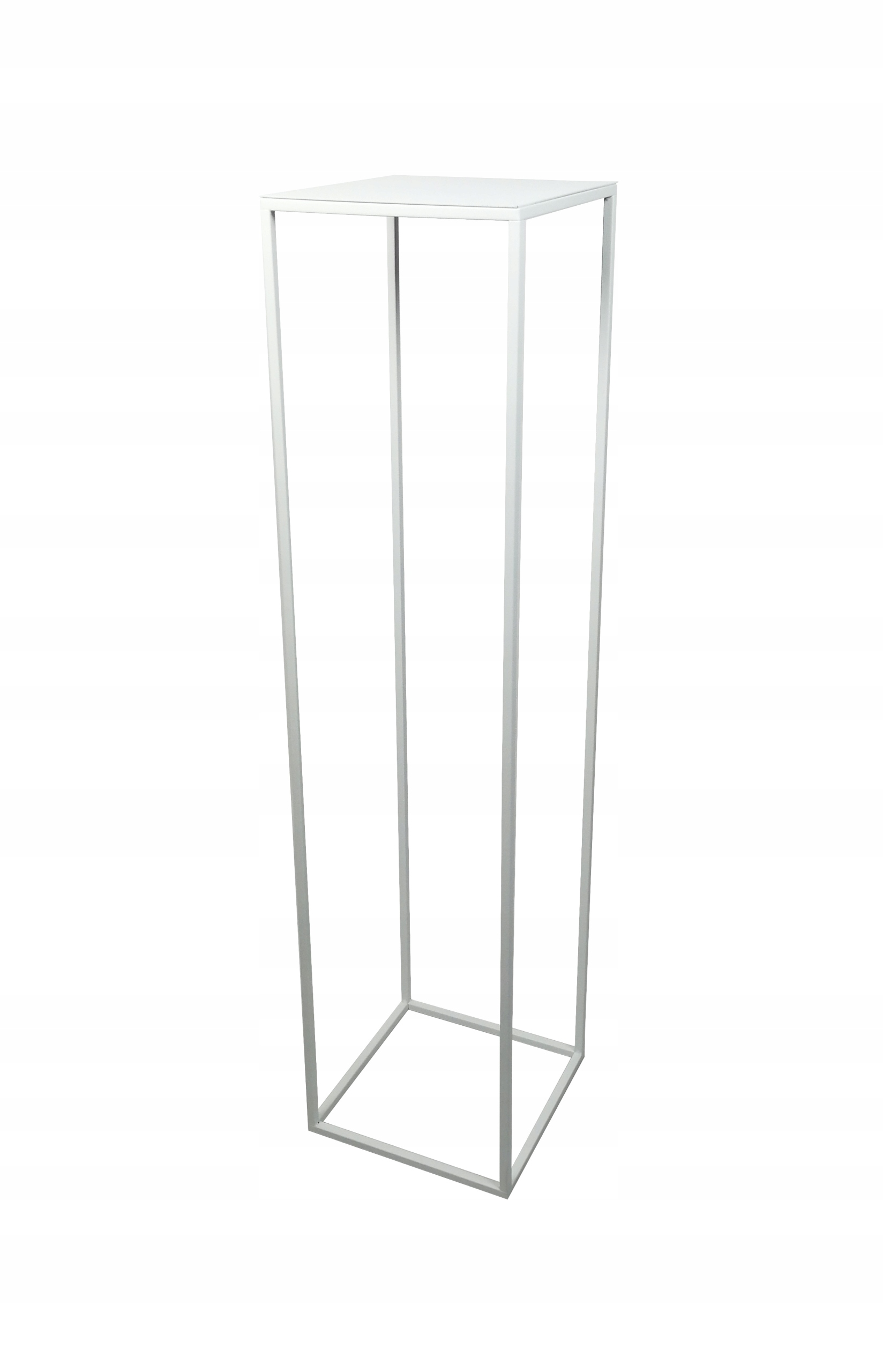 

Stojak na kwiaty kwietnik balkon biały 100 cm