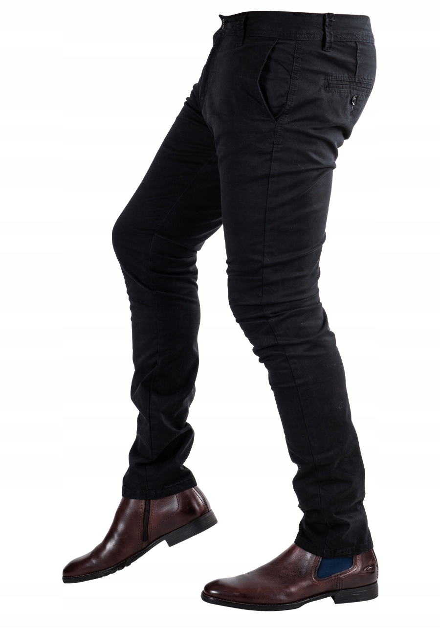 Proste CHINOSY materiałowe MAURO r. 35 Model chinos