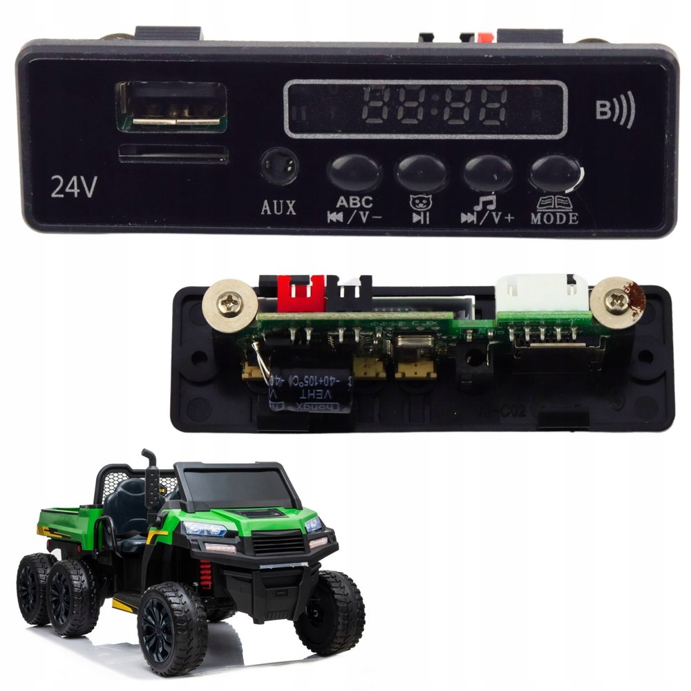 Panel Muzyczny 24V LCD MP4 A730-2 Części Do Pojazdów Elektrycznych Akumulat