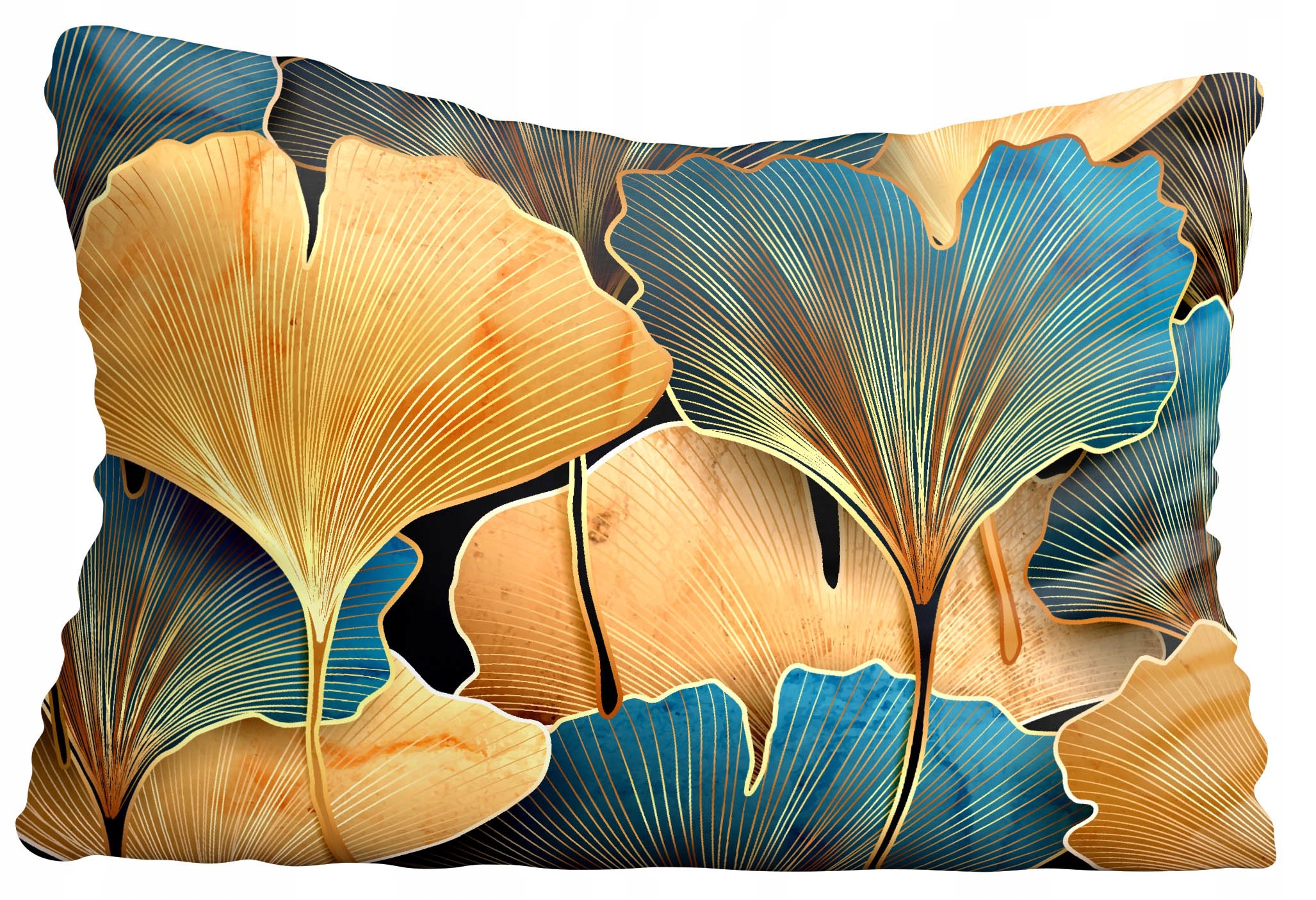 Poszewka na poduszkę listki 50x70cm 3751