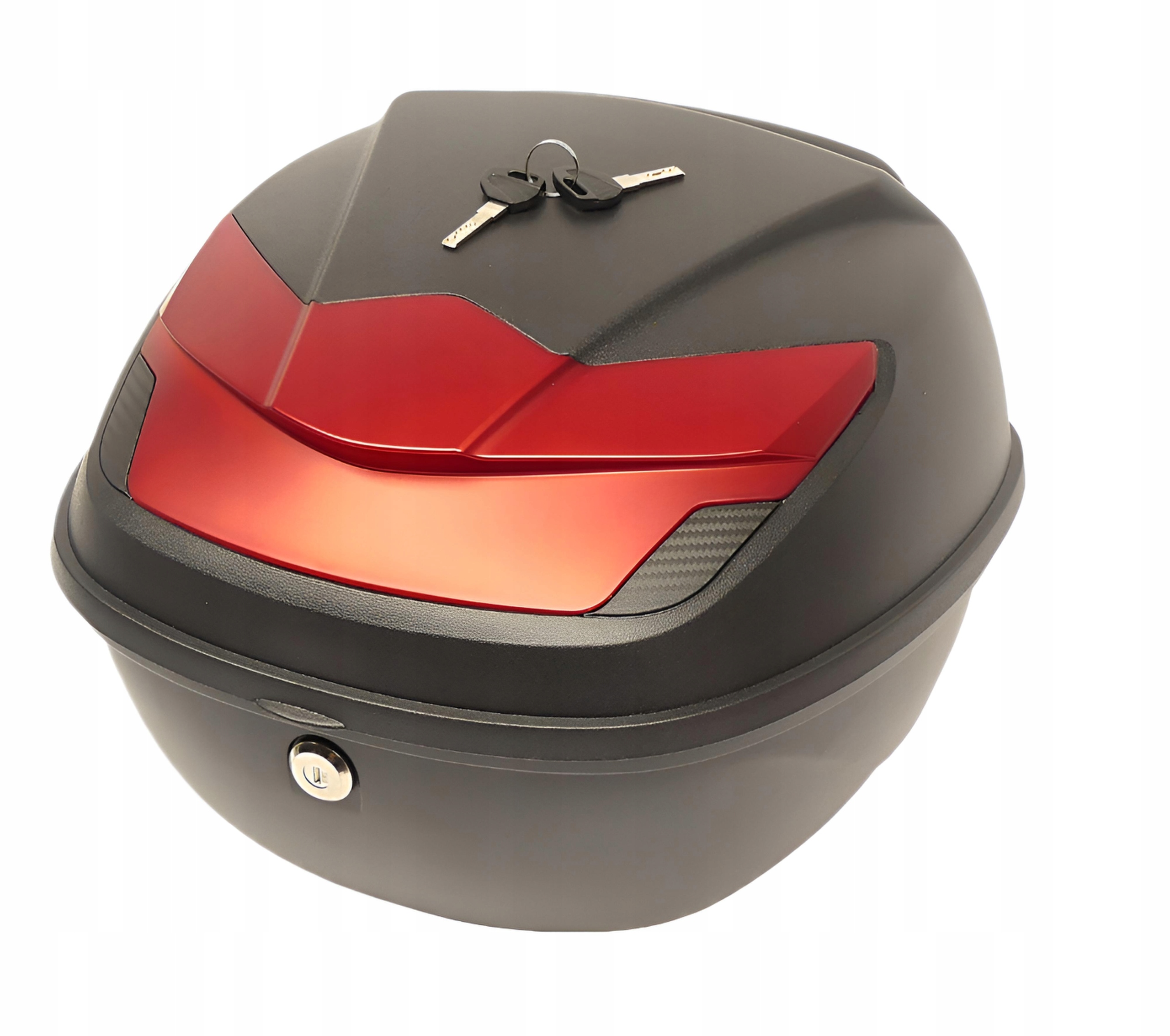 Motocyklový kufr Centrální 39L Praha Kvalita! TopX Červený 39L Deska 1 Helma