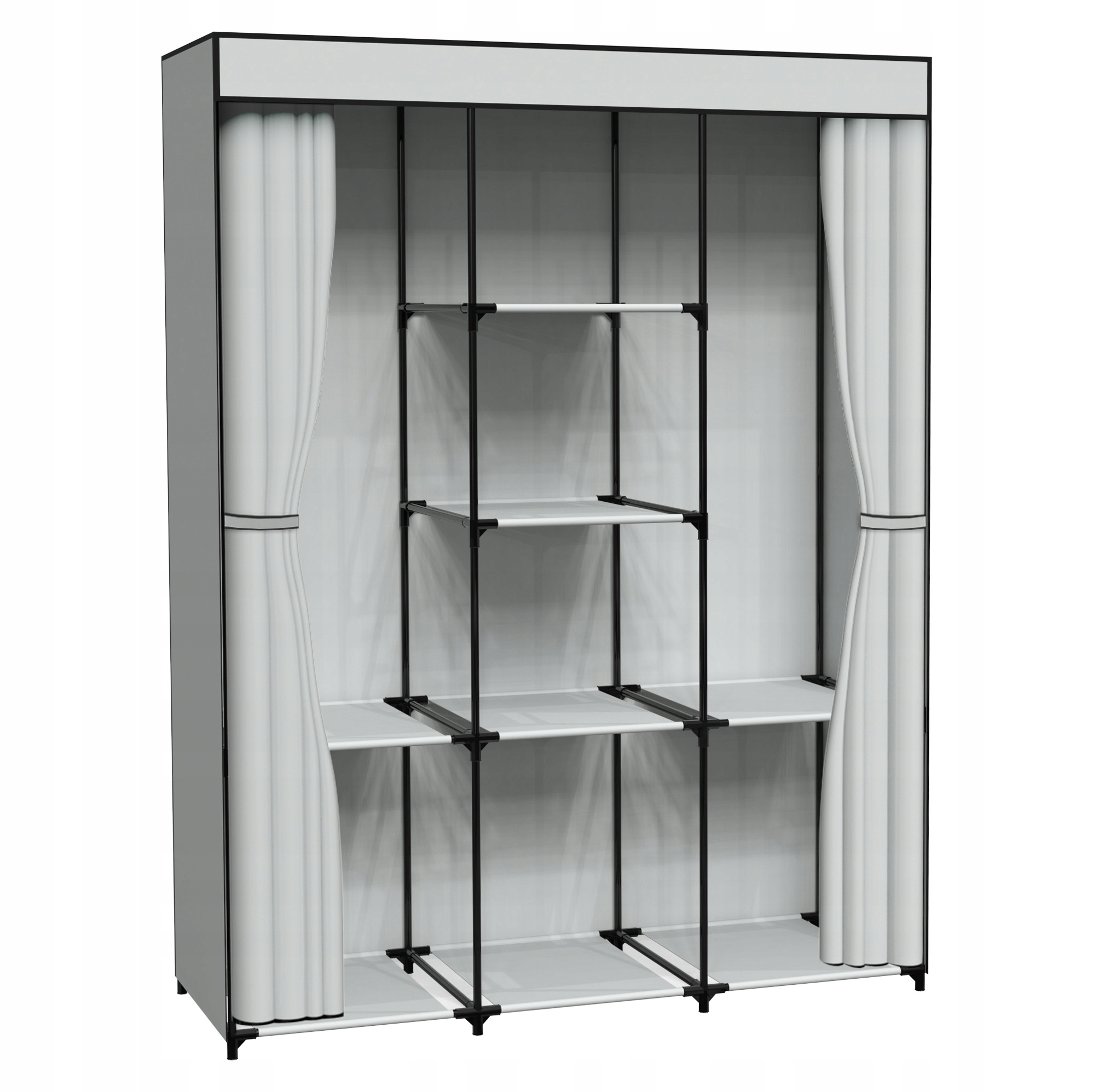 Šatní Skříň Skříň Velká Na Oblečení Police Věšák Regál