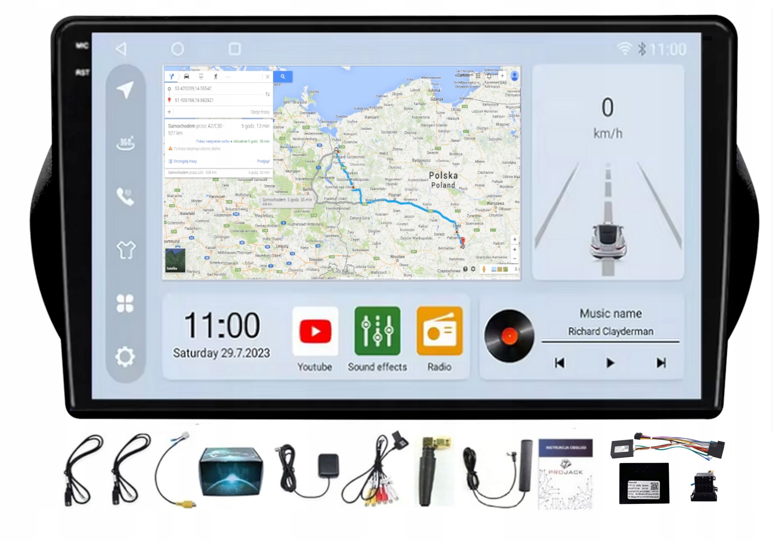 Rádio Navigácia Carplay Android Citroen Nemo 2008-2017 8/256GB Sim