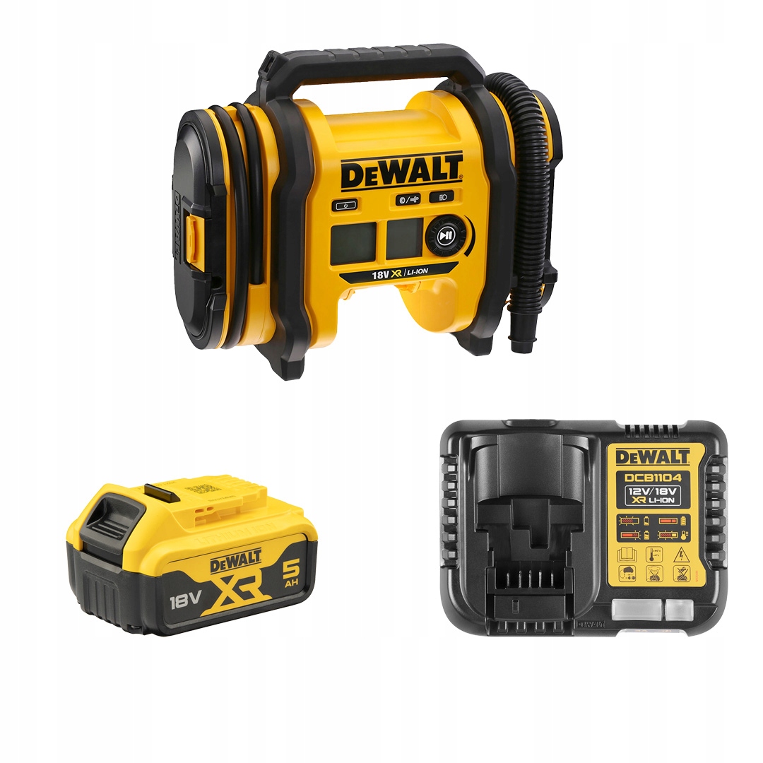 Kompresor DeWALT DCC018N 11bar napájací set 1x5Ah a nabíjačka