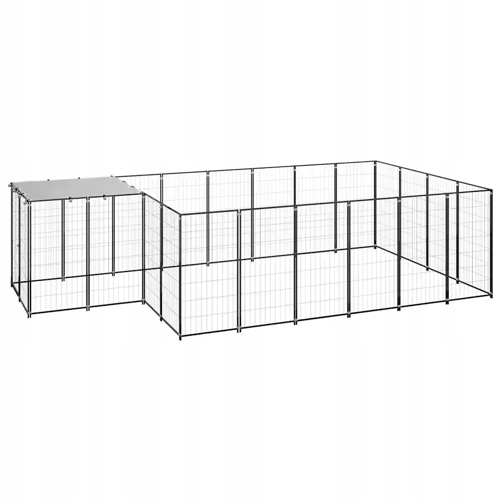 Levně Kovová klec VidaXL 220 x 110 x 110 cm