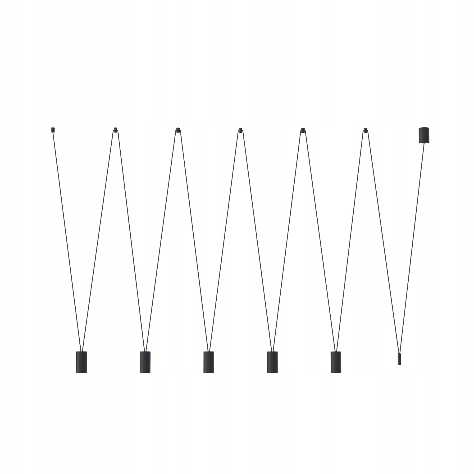 Závesná lampa Nowodvorski More Eye 5xGU10 čierna jedáleň 120 cm moderná