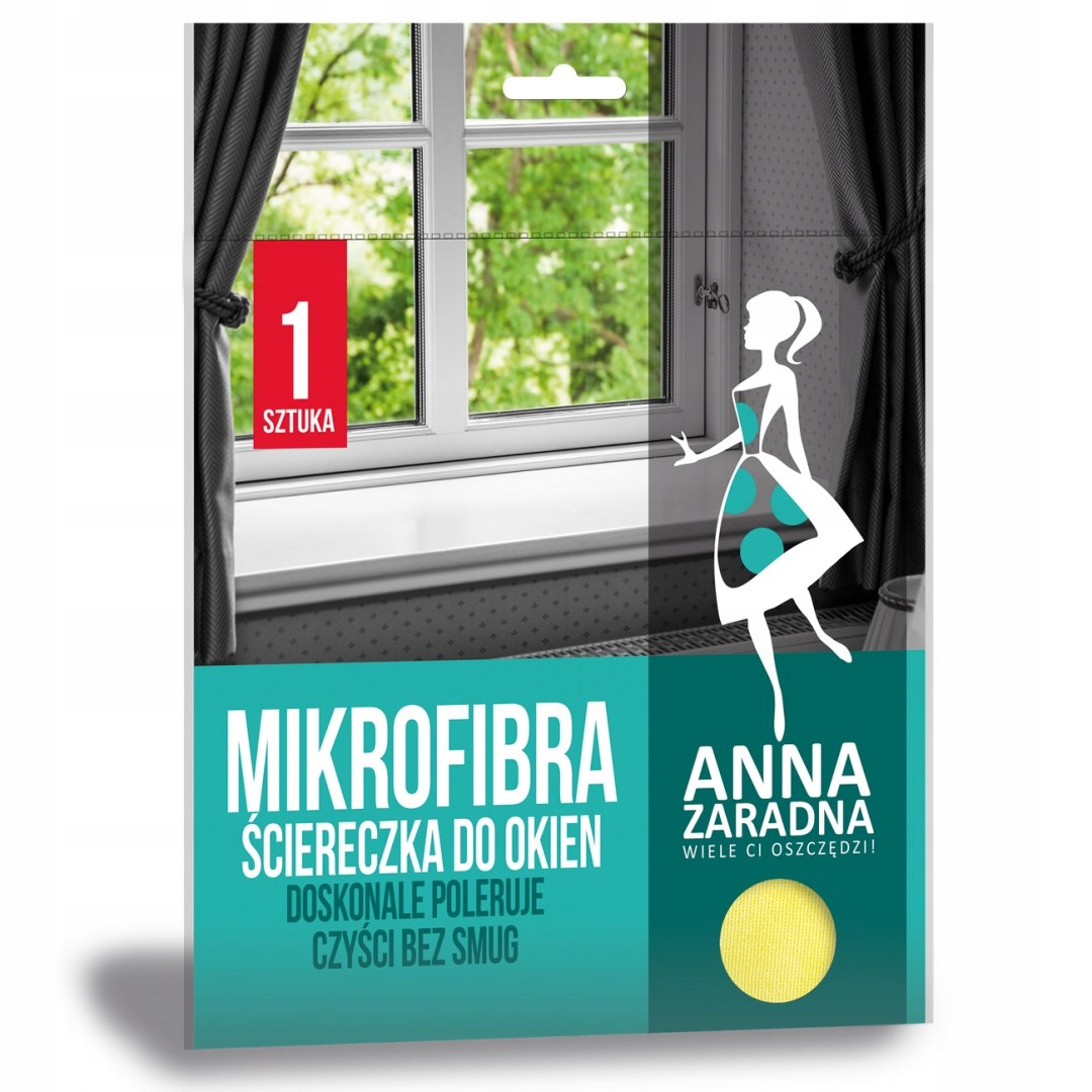 

Anna Zaradna Ściereczka do okien z mikrofibry