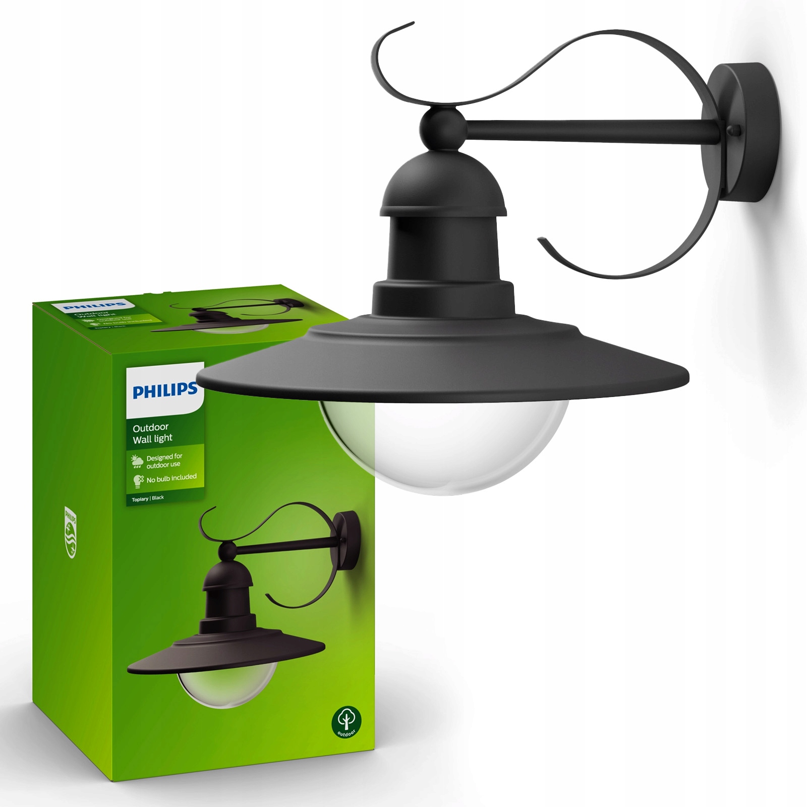 Venkovní nástěnné svítidlo Philips Topiary Led fasádní lampa E27 zahradní IP44