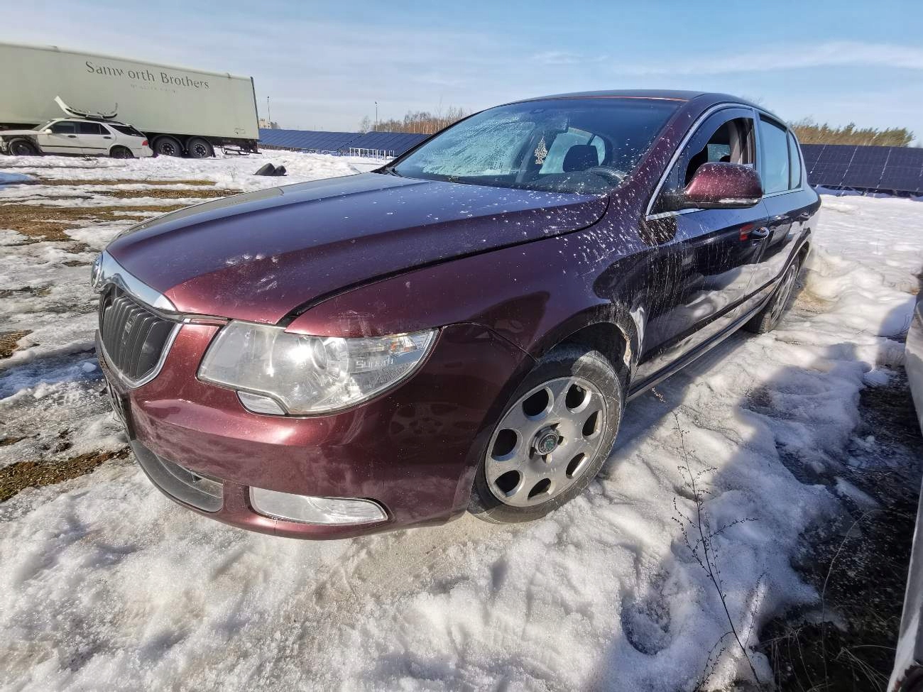 SKODA SUPERB шланг воды 2009 2.0л