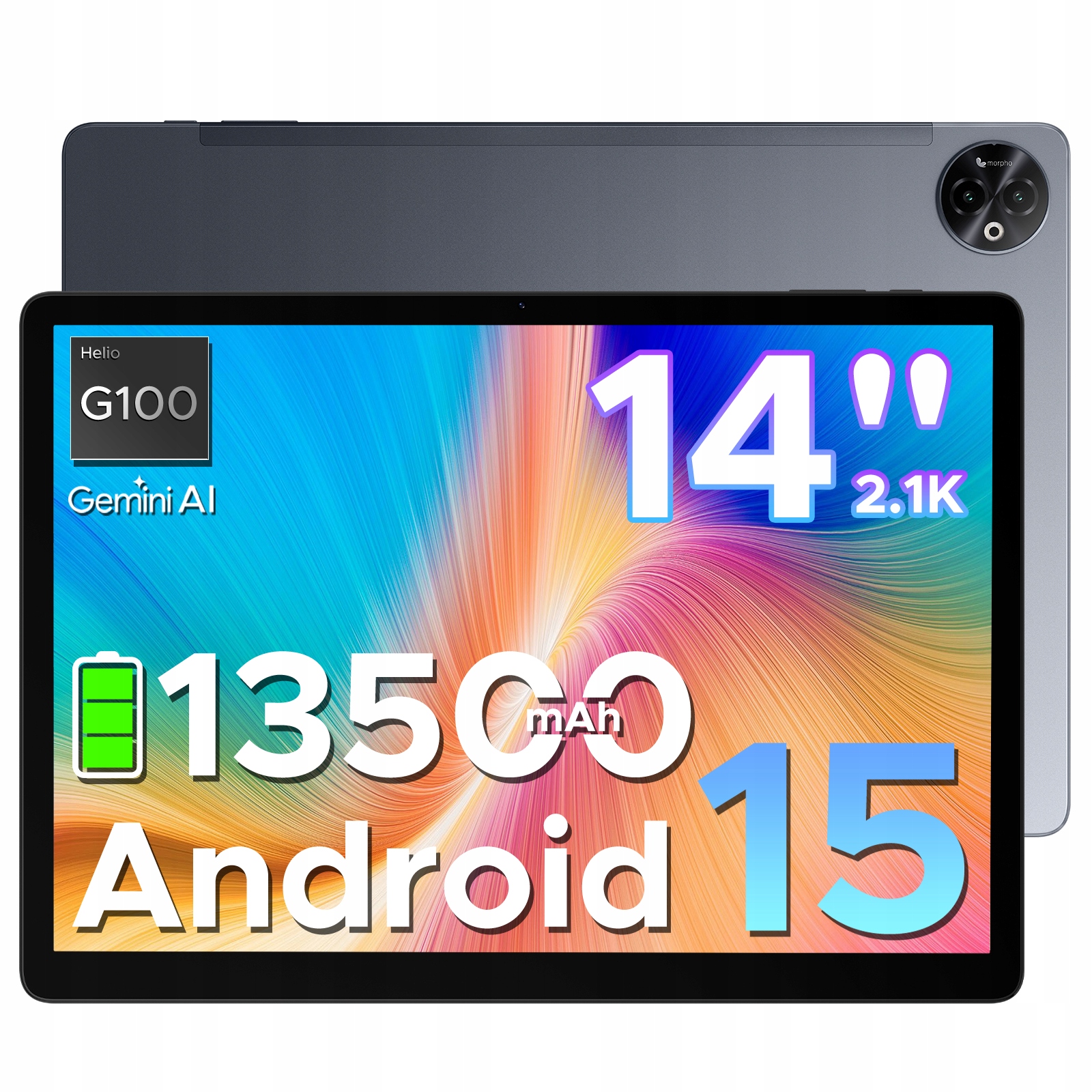 Tablet Doogee Tab E3 Max 14" Ips FHD+13500mAh 32GB+256GB Android 15 4G Lte