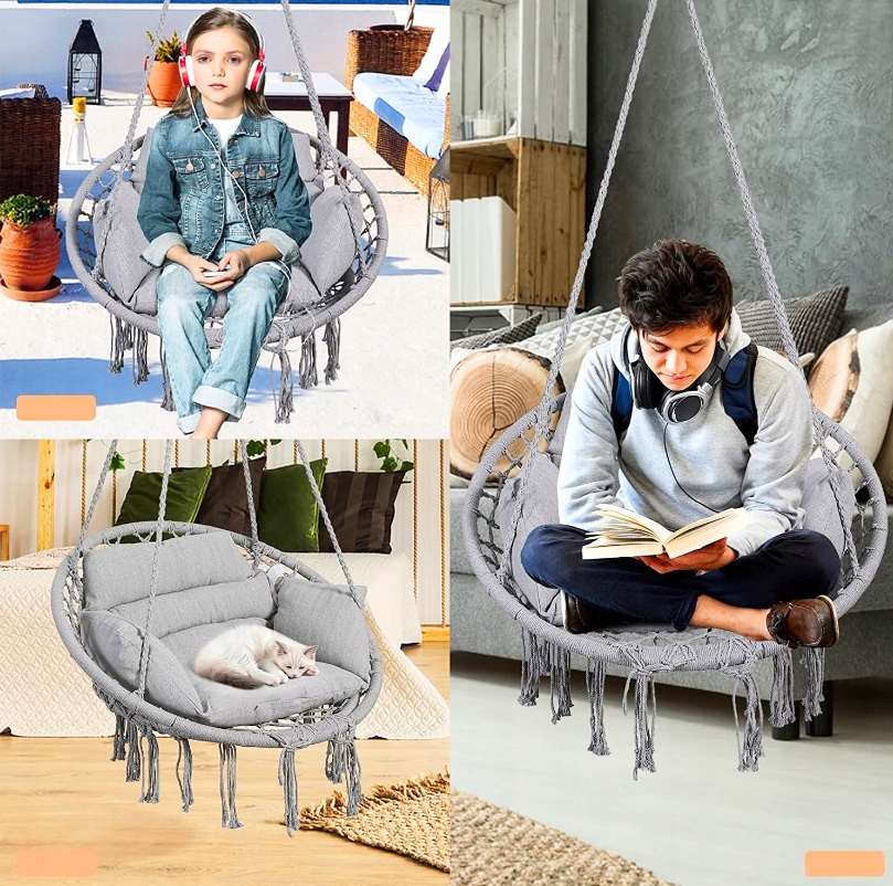 SUPER HUŚTAWKA OGRODOWA BOHO + PODUSZKA BOCIANIE GNIAZDO FOTEL WISZĄCY HIT! Bohater brak