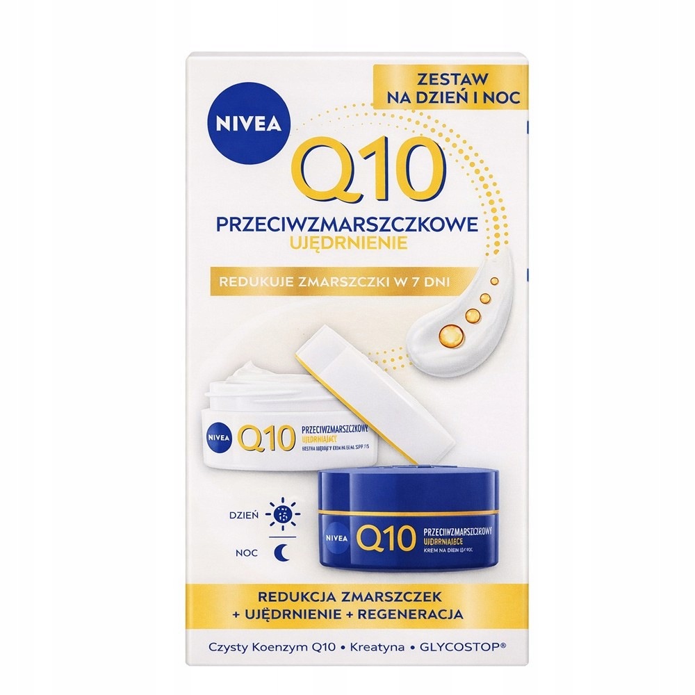 Nivea Q10 Protivráskové zpevnění denní a noční krém 2x50 ml
