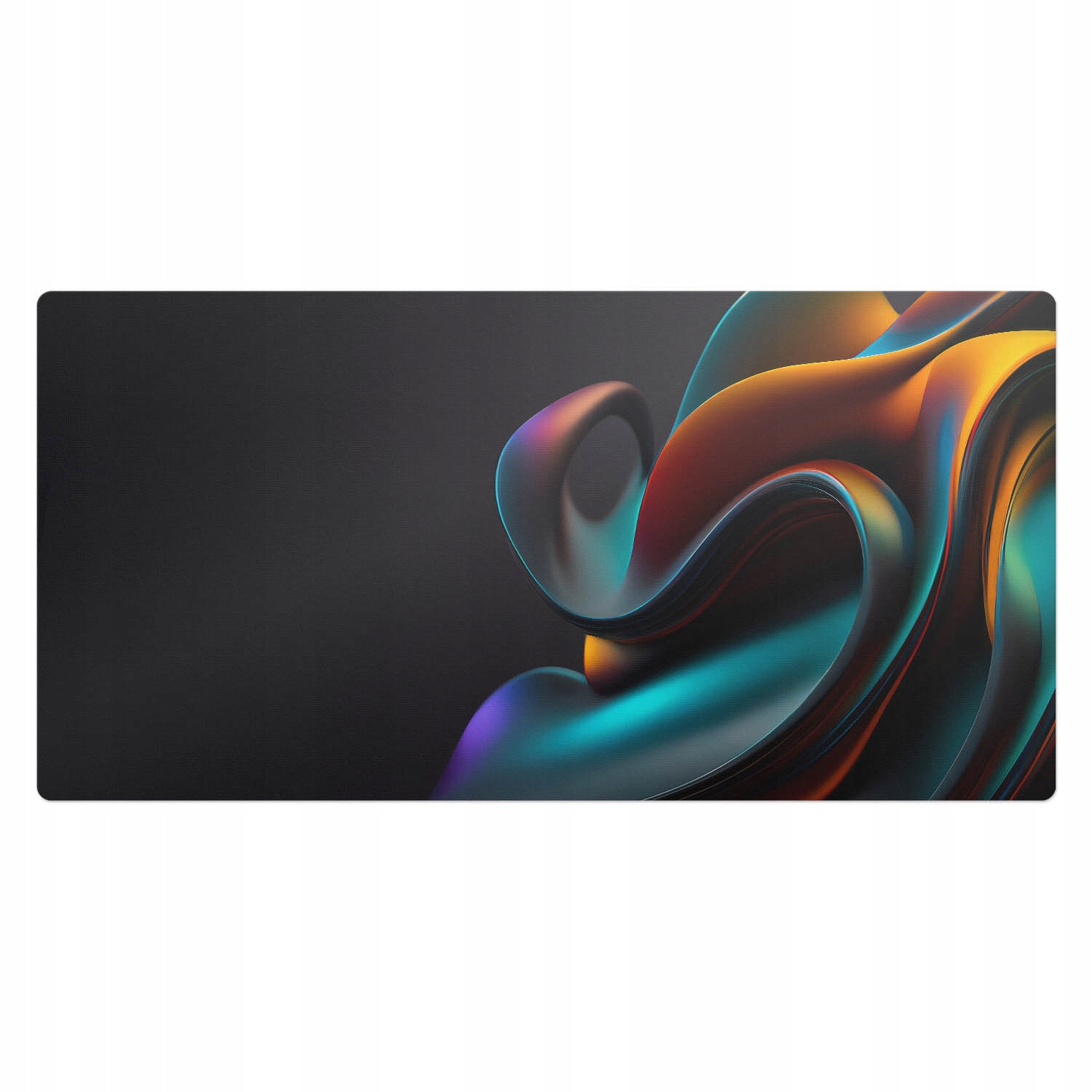 Vinylová podložka na stůl se stylovým potiskem Abstraktní vlny 100 x 50 cm