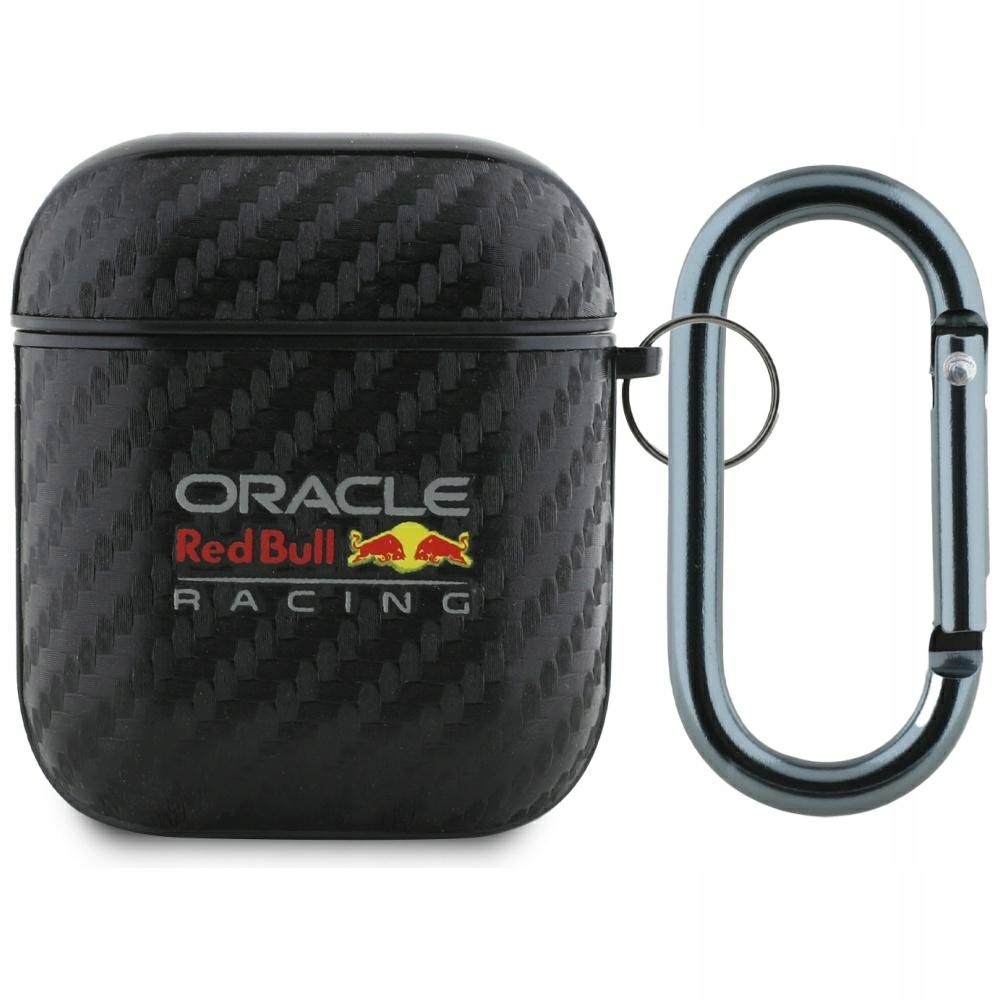 Etui Do Airpods 1/2 Red Bull Pu Carbon Logo Czarne Case
