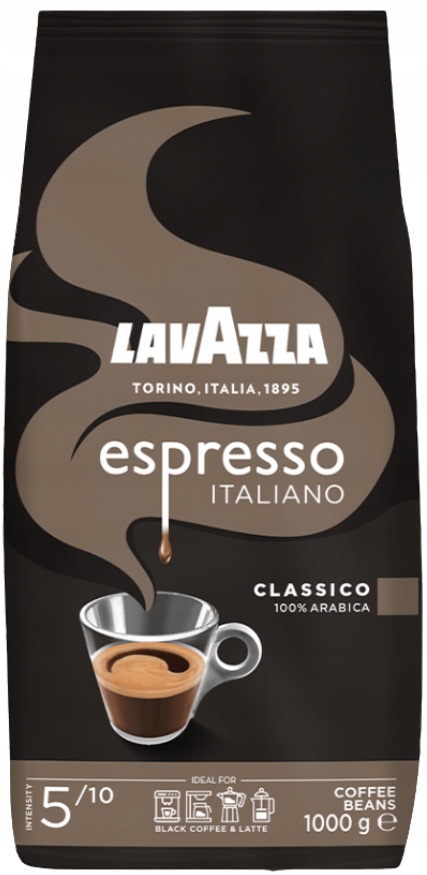 Lavazza Caffe Espresso Italiano kawa ziarnista Arabica 1 kg