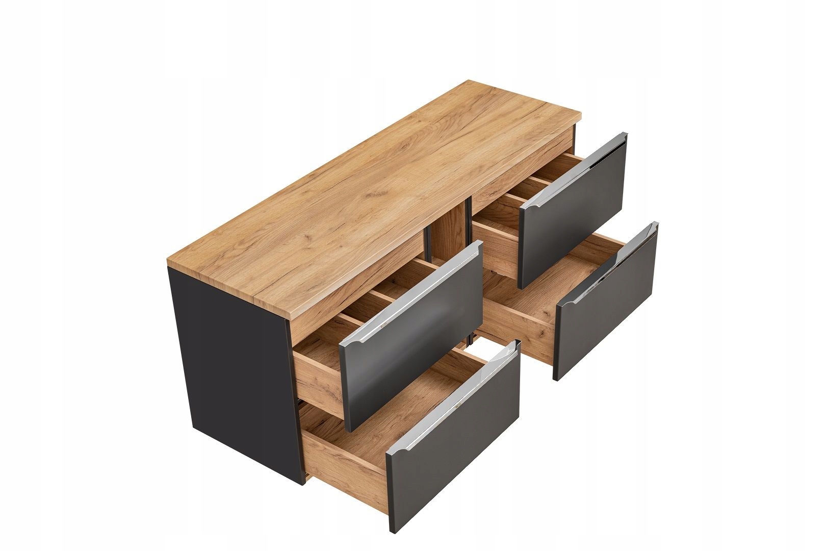 SZAFKA ŁAZIENKOWA Z BLATEM 140 CM CAPRI COSMOS Kolor mebla czarny