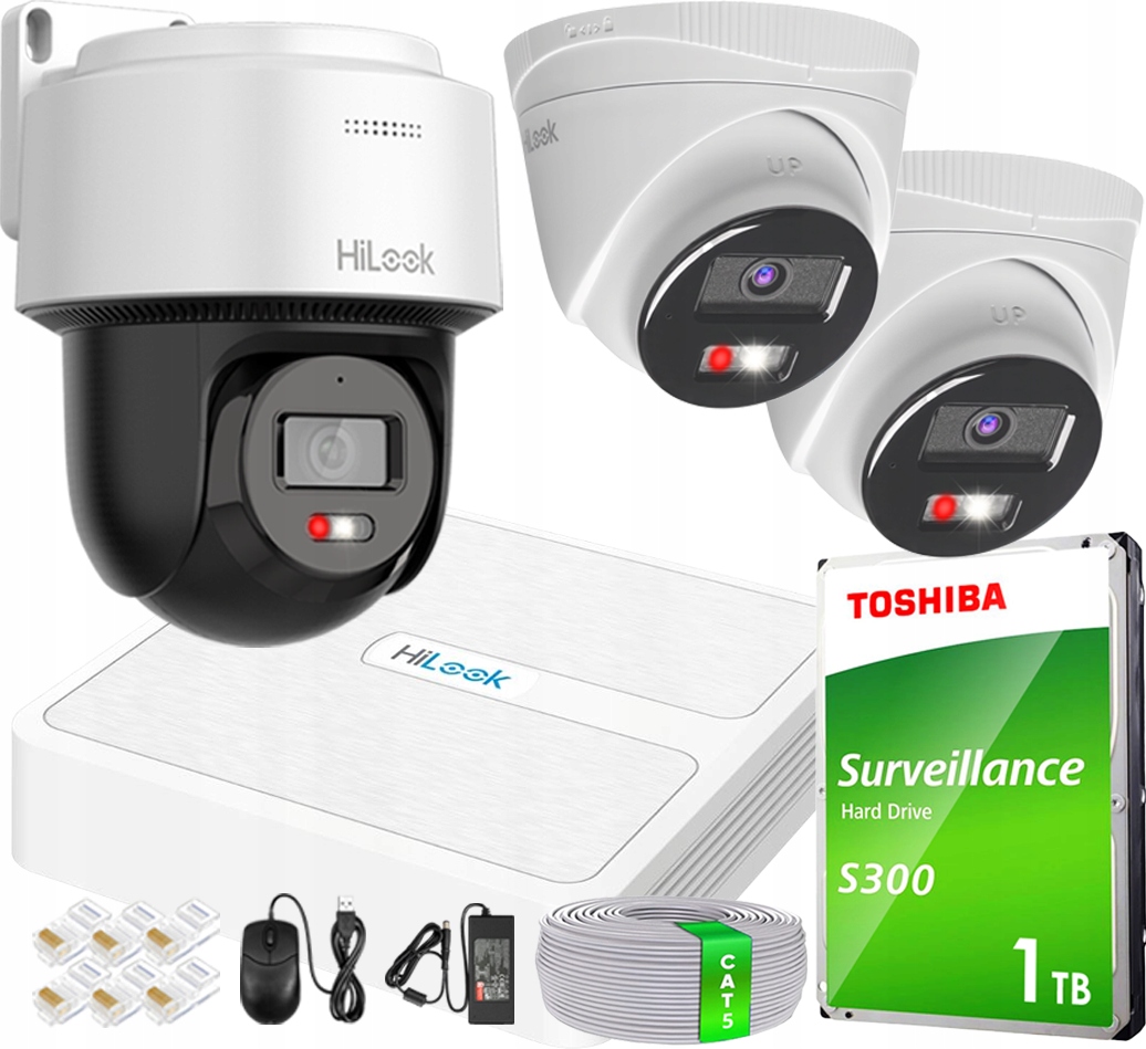 Ip monitorování Otočná kamera PTZ-N4MP-P 2 kamery 4MPx Ir/led HiLook