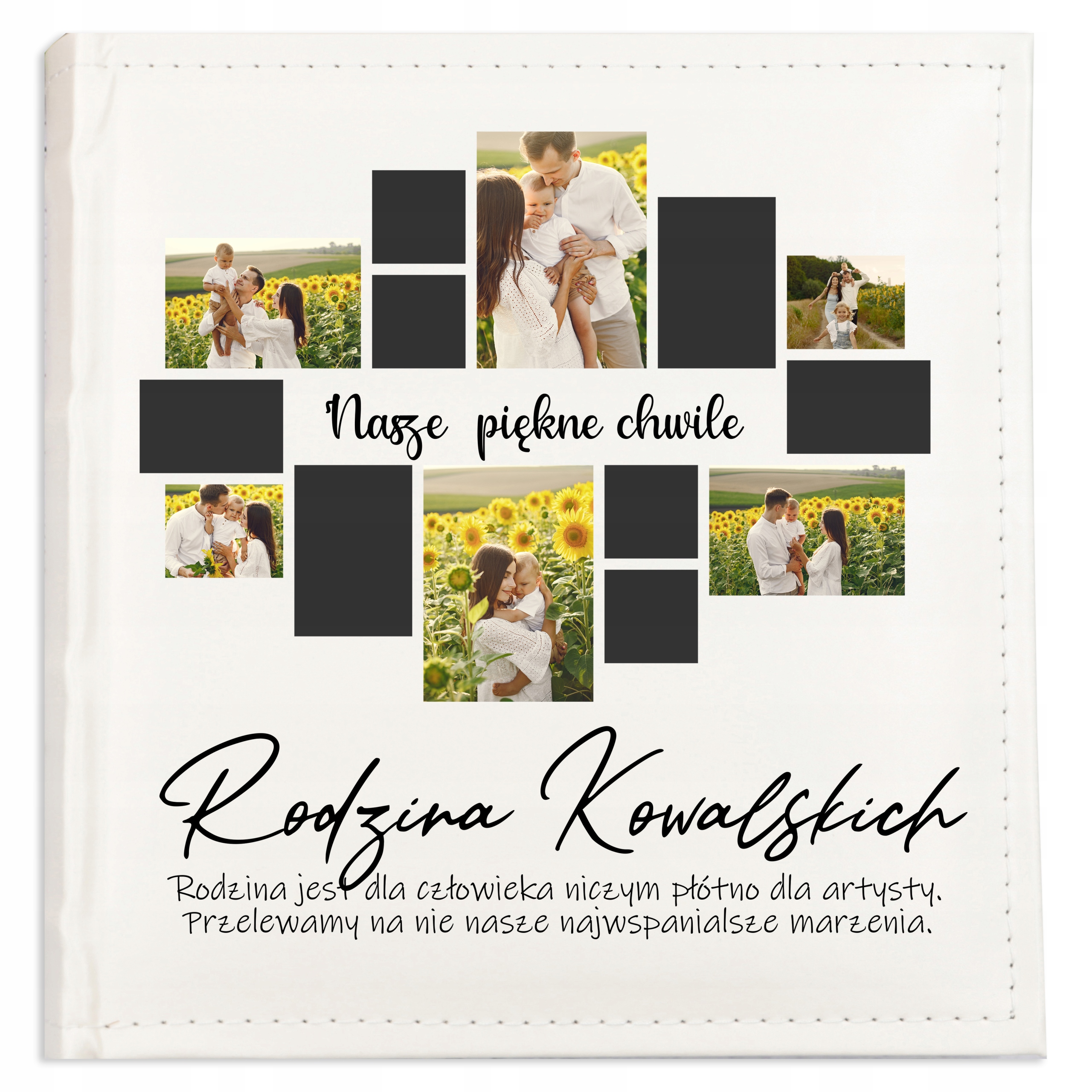 Šitý Rodinný Album na Fotografie s Vlastní Obálkou