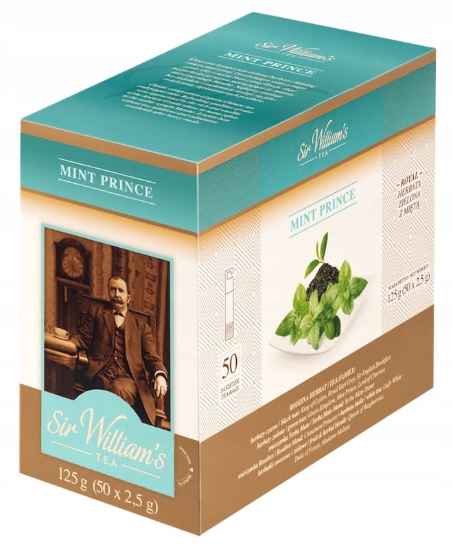 Sir William's Mint Prince 50x2,5g herbata zielona z miętą