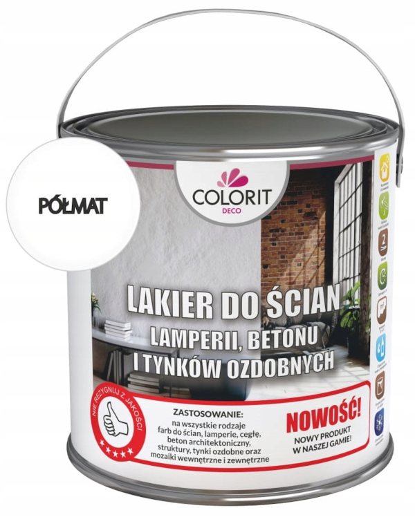 Colorit Lamperový Lak Na Stěny 2,5 L Polomatný
