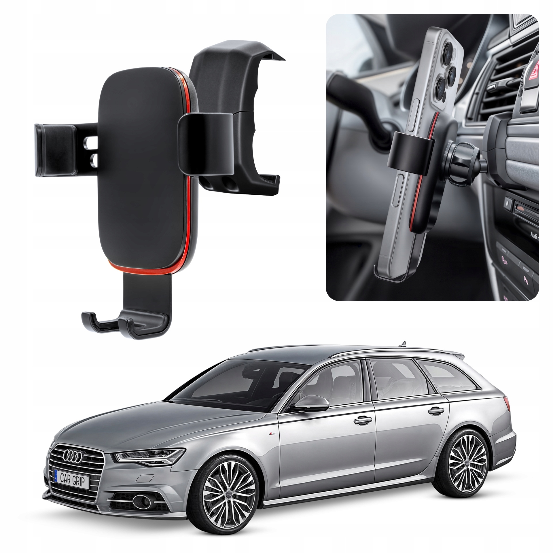 Uchwyt Grawitacyjny Premium dedykowany do Audi A6 A7 C7 (2011-)