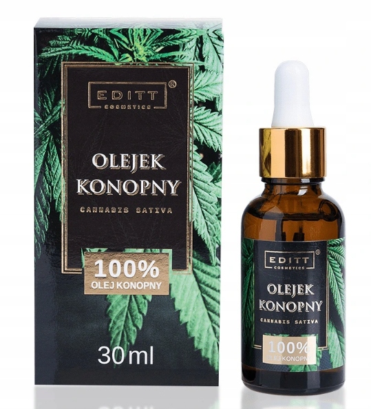 

Editt olejek włosy i ciało Olej Konopny 100% 30ml