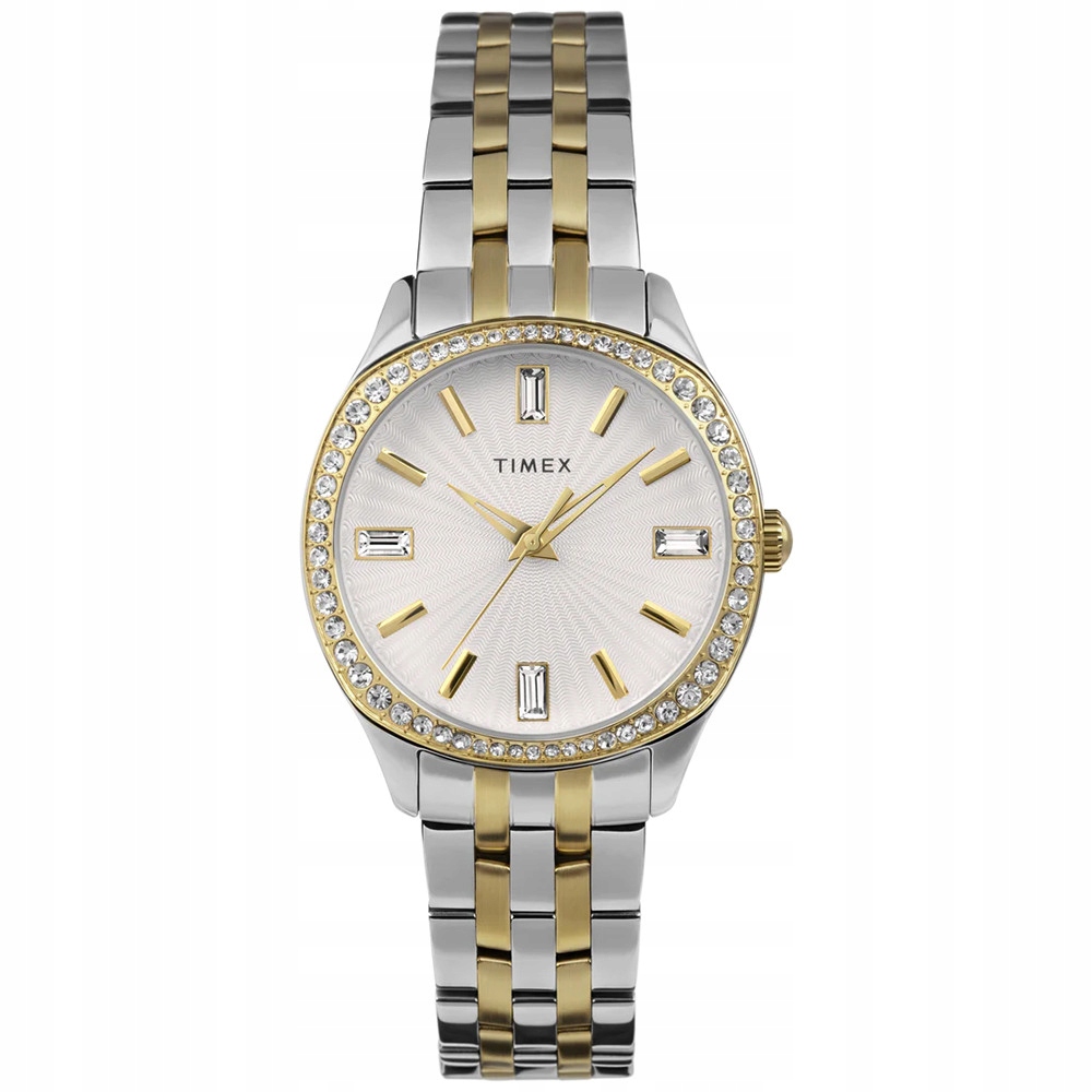 Dámské hodinky Timex TW2W17700 Zirkony stříbrné
