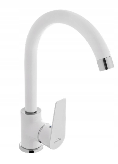 Stojanková Umývadlová Batéria S Vyl. L Dokos Biela Chróm