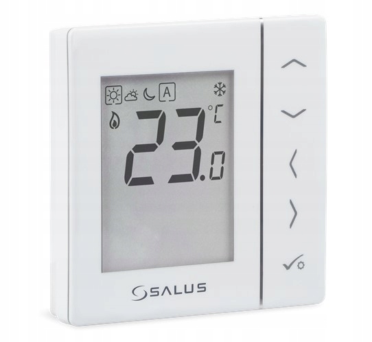 Podomítkový kabelový regulátor teploty, bílý Salus VS35W