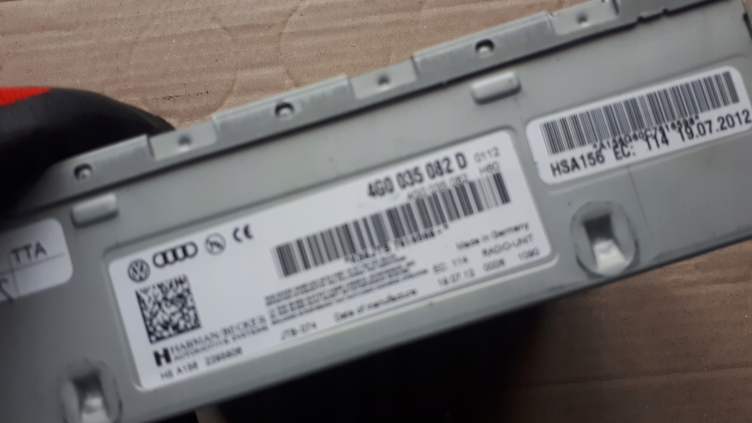 A6 C7 4G module TUNER radio 4G0035082D A7 S6