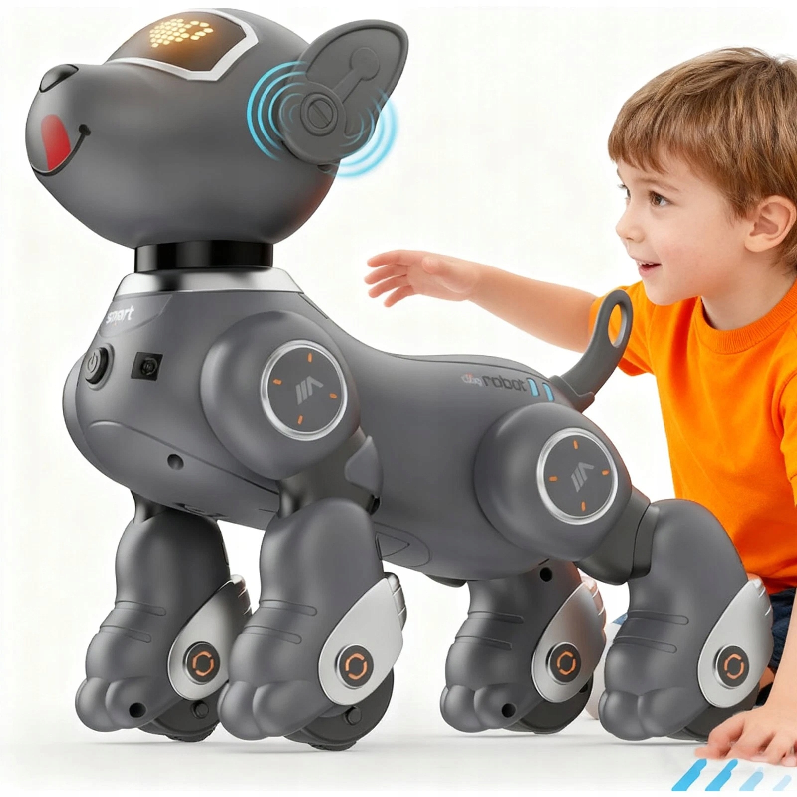 INTELLIGENTNY PIES ROBOT BG1536 INTERAKTYWNA ZABAWKA DLA DZIECI ZDALNE