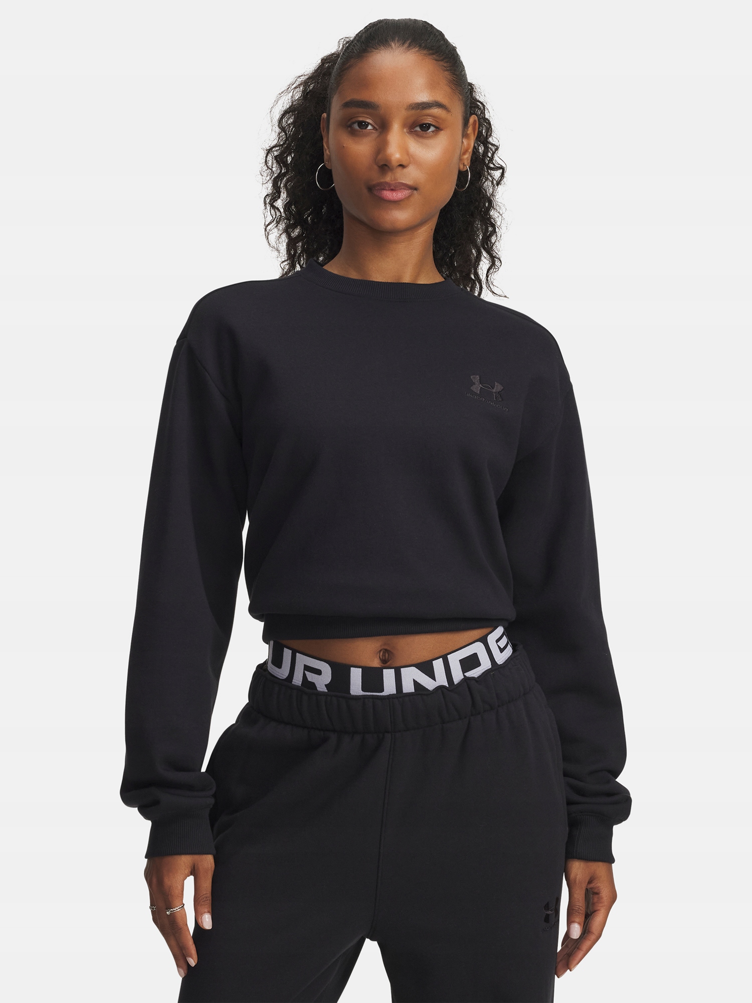 Under Armour Dámská mikina Under Armour Ua Icon Vida Flc Crew-BLK