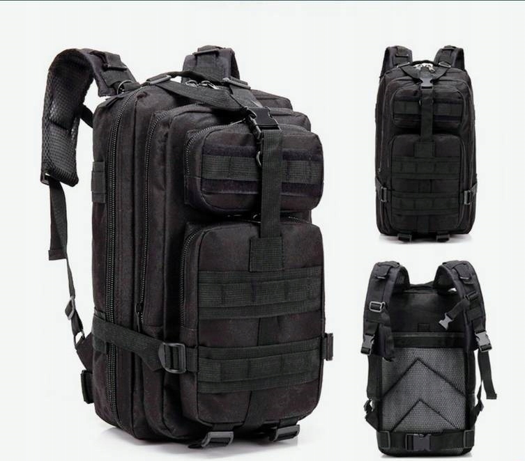 

Plecak Terenowy Wojskowy Survival 28l czarny