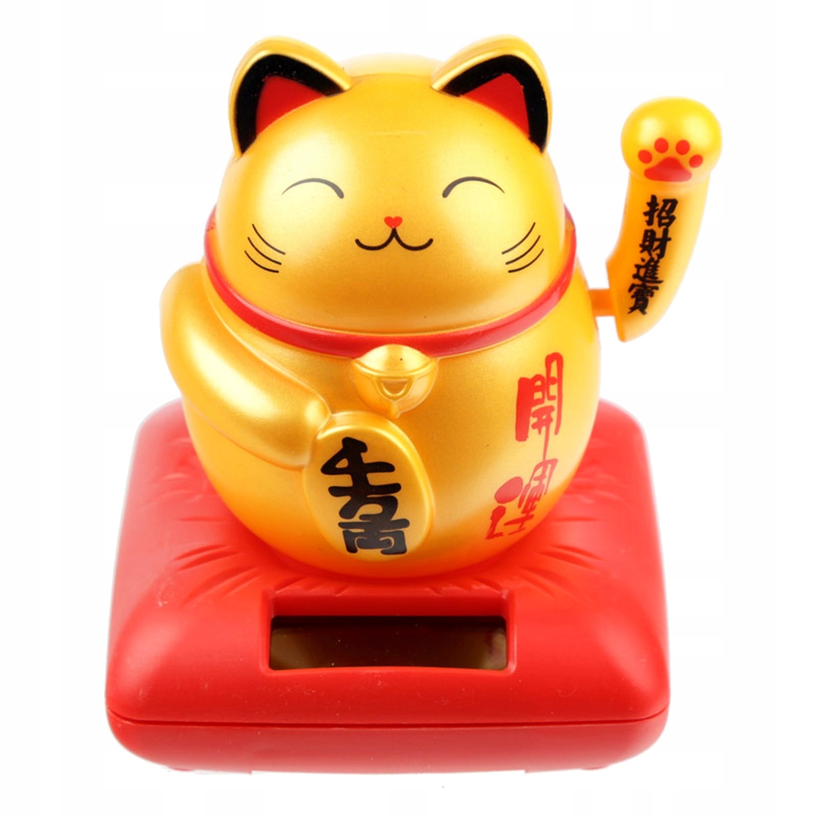 

Solarny japoński Kot Szczęścia z łapką Maneki Neko