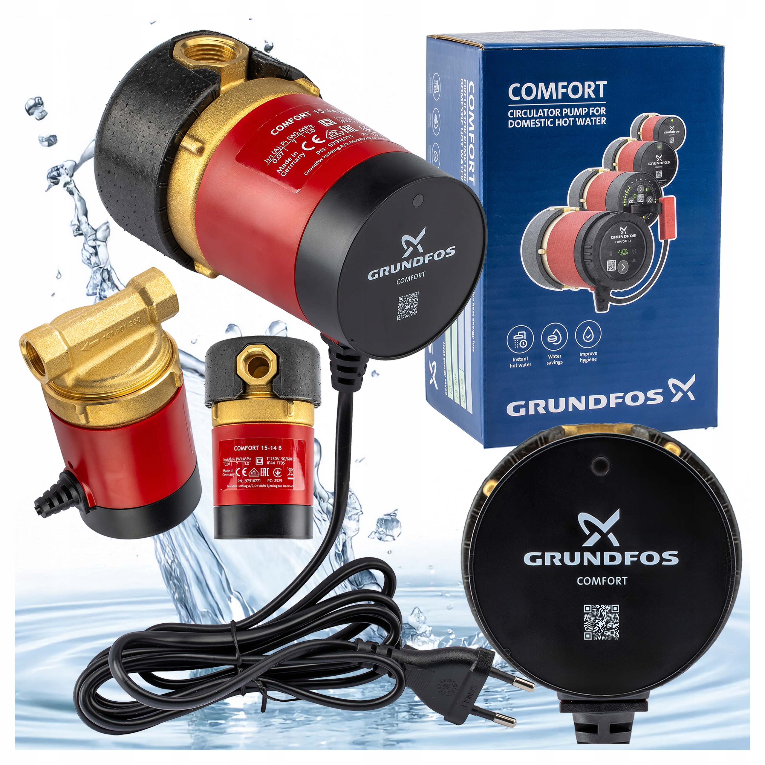 Pompa Cyrkulacyjna Obiegowa Cw Energooszczędna Grundfos Comfort 15-14 B