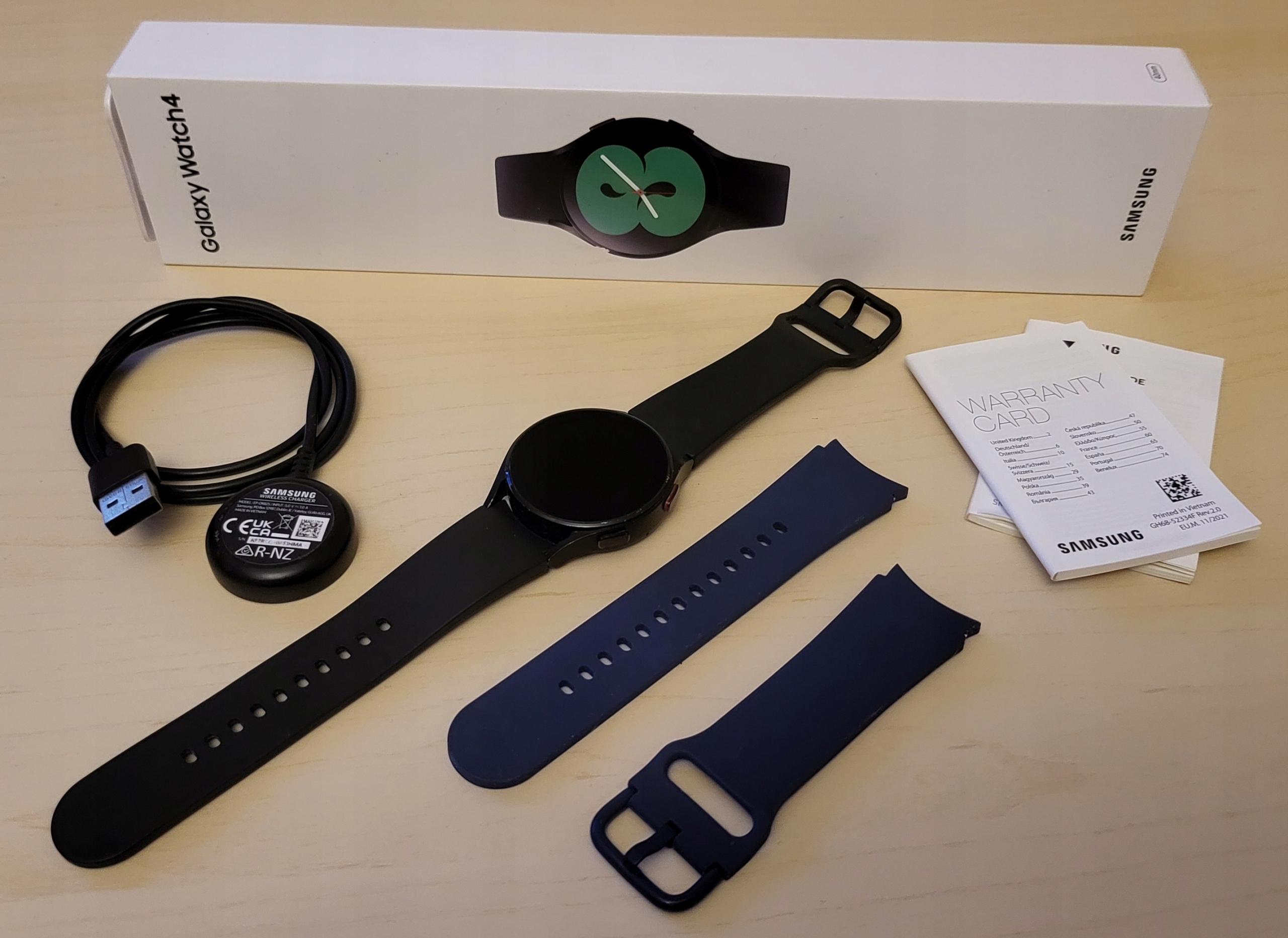 Samsung Galaxy Watch 4 (R860) Black Komplet + Pasek OKAZJA !