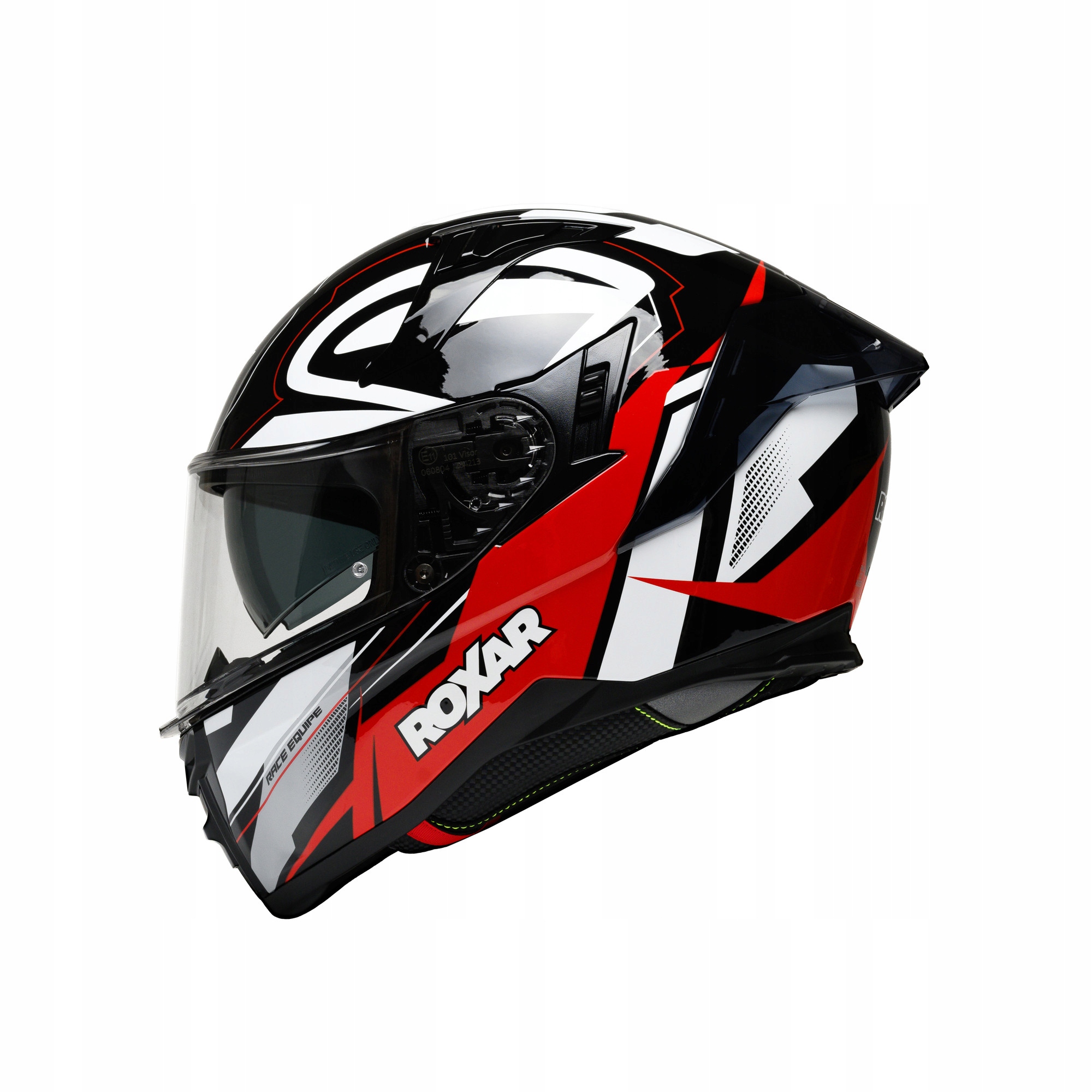 Motocyklová prilba Roxar Bayamo Evo Race Čierna/ biela/ červená M