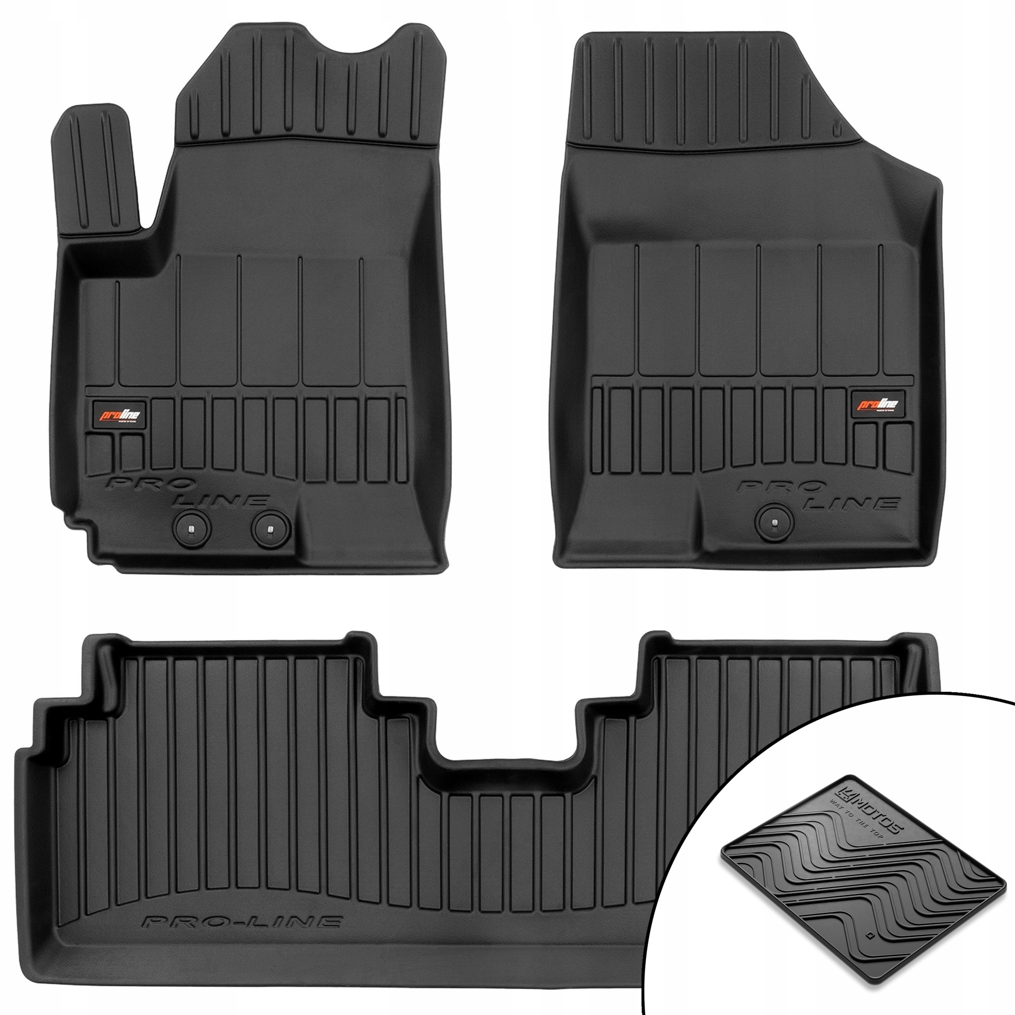 3D gumové rohože Kia Venga 2009-2019 rohož zdarma