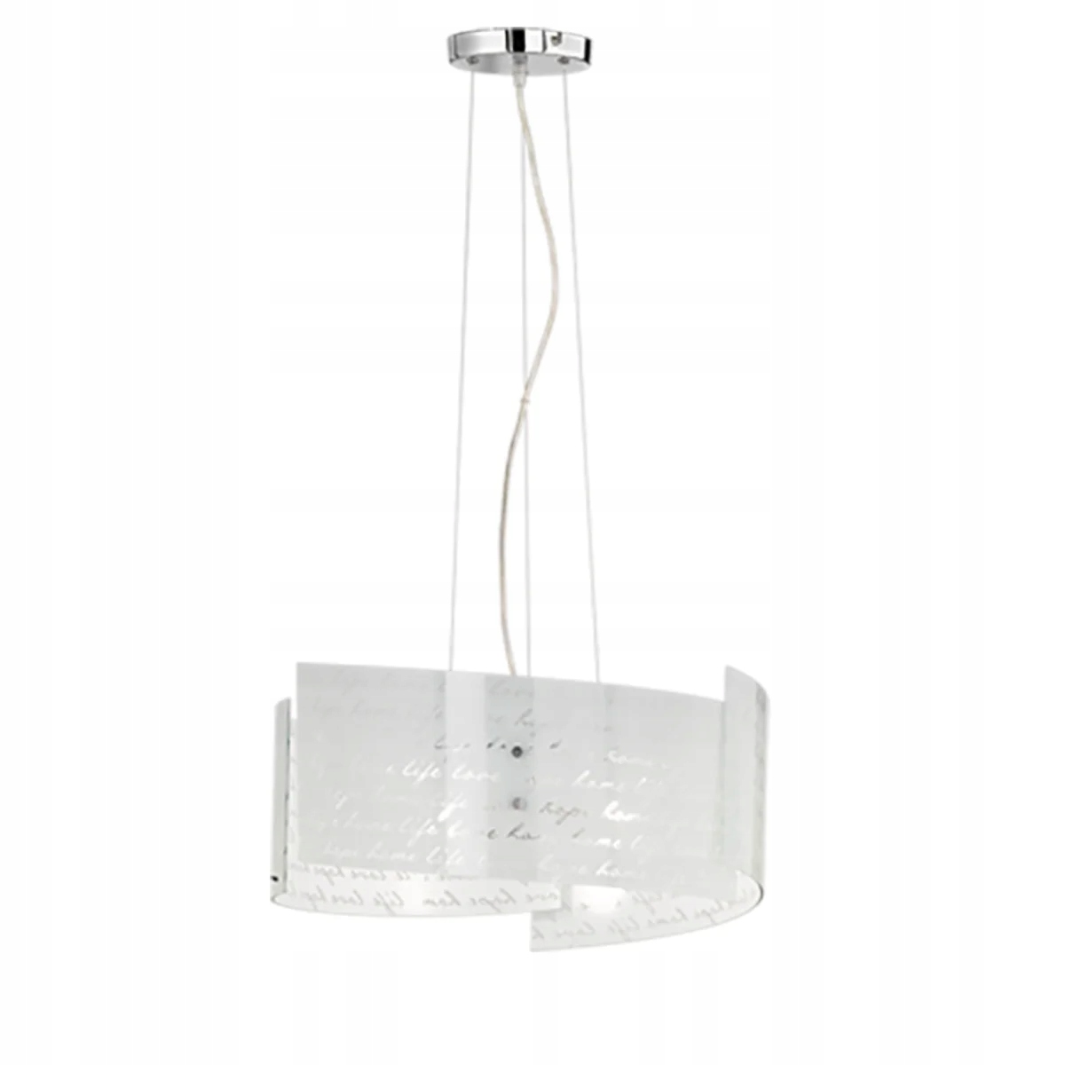 Moderní závěsná lampa nad stůl Signa bílá Trio