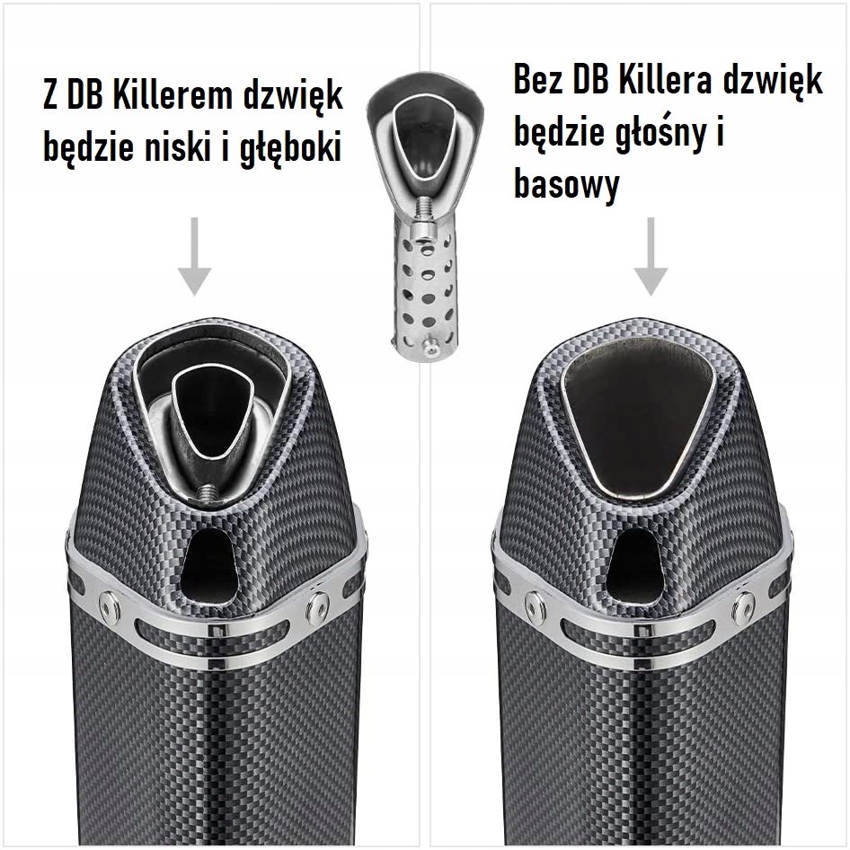 Sportowy Wydech Uniwersalny Carbon Tłumik DBkiller Producent inny