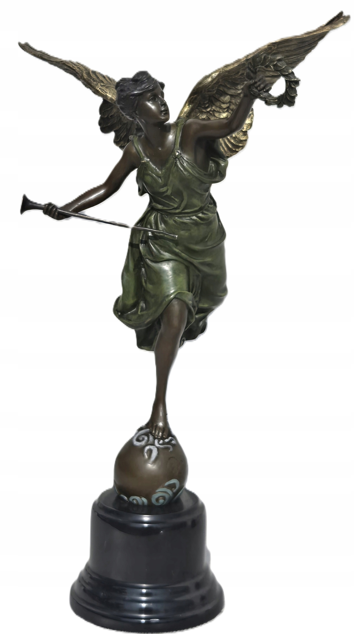 Figúrka Bronzová socha Anjel Ukrídlená Viktória Kunst Moritzová