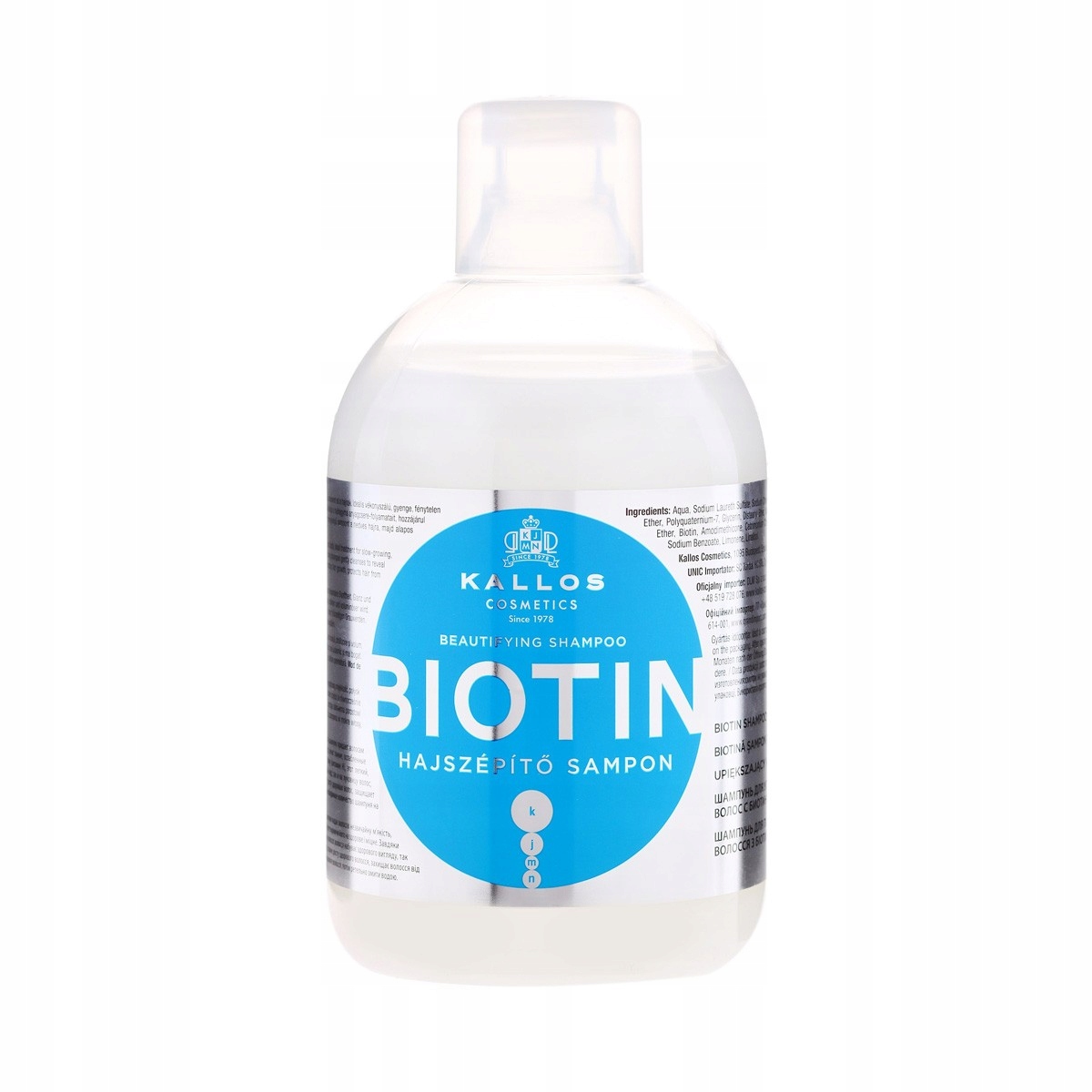 

Kallos Biotin Shampoo 1000ml Odżywczy szampon